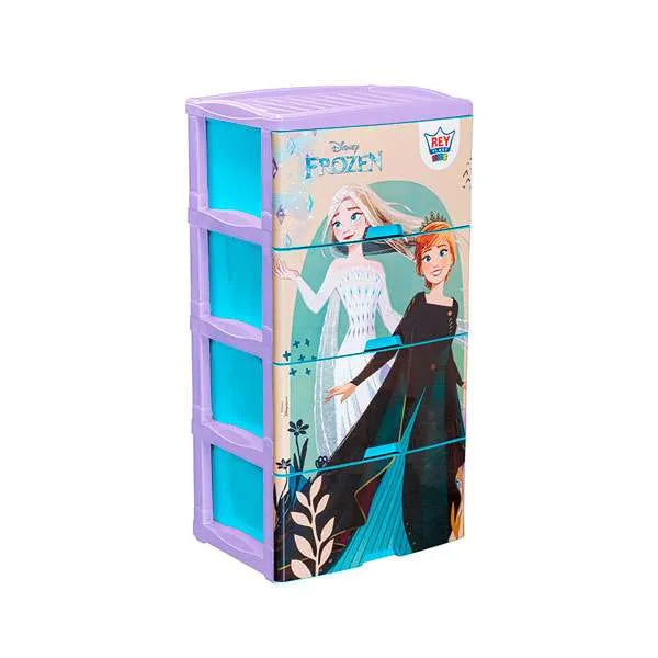 Cómoda Big Box  Decorada 4 Pisos Disney Rey