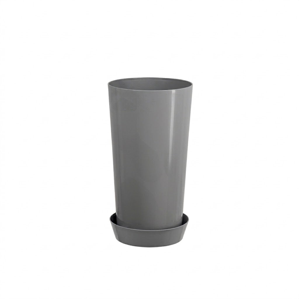 Maceta Redonda Estilo Marfil 14X26 C/Plat Rey
