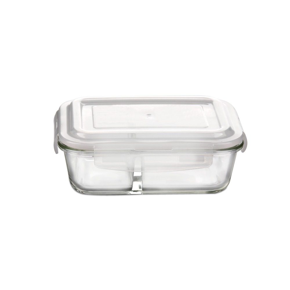 Taper De Vidrio Rectang. C/Divic. 1040Ml 111