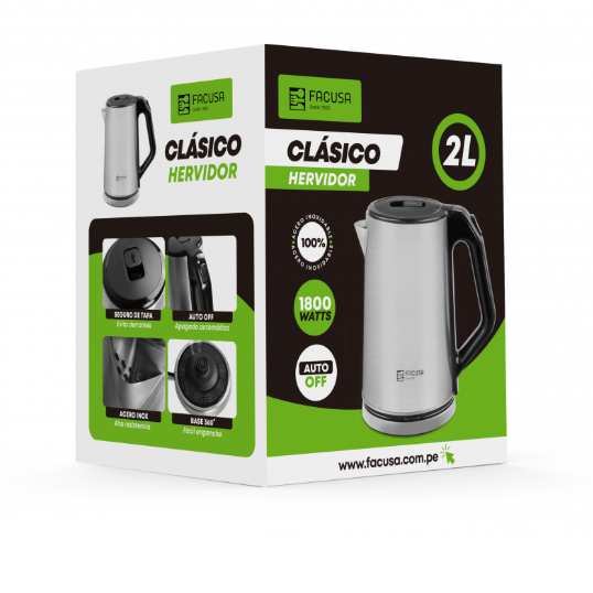 Hervidor Clásico 2 Lt Facusa