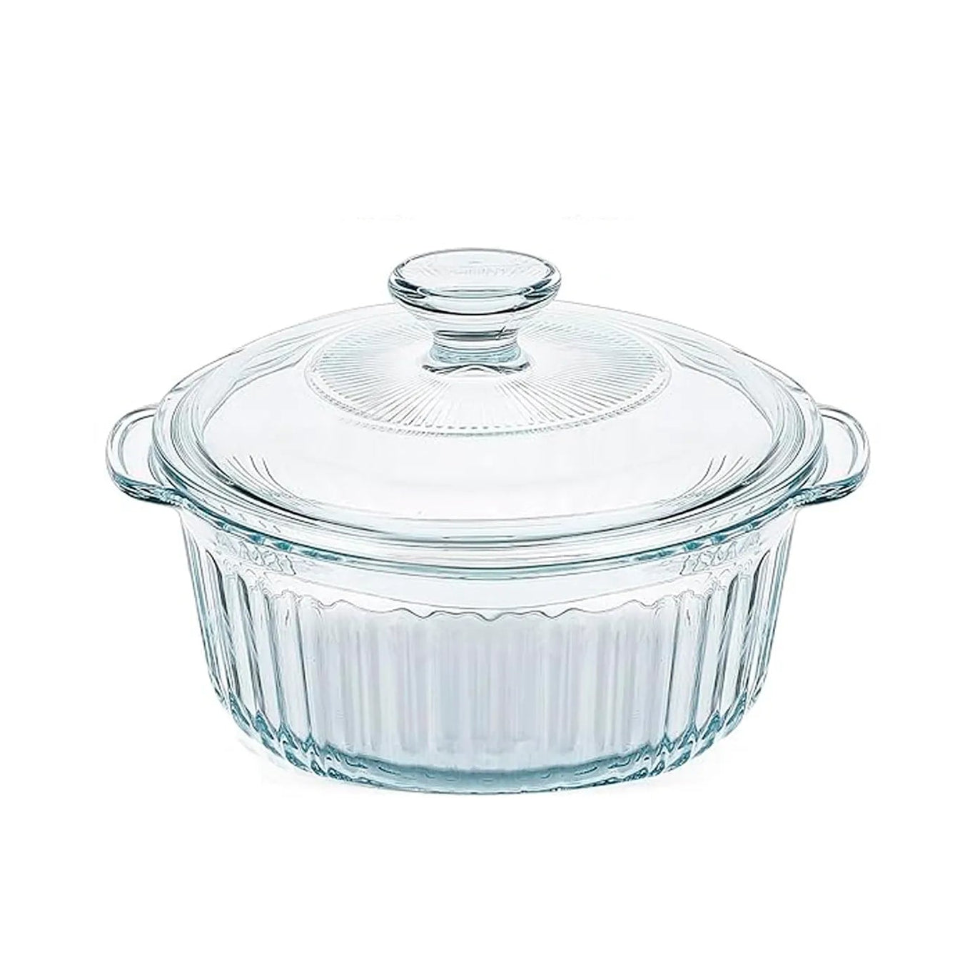 Cacerola Vidr Borosilicato Redondo P/Hor 2.4L
