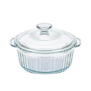 Cacerola Vidr Borosilicato Redondo P/Hor 2.4L