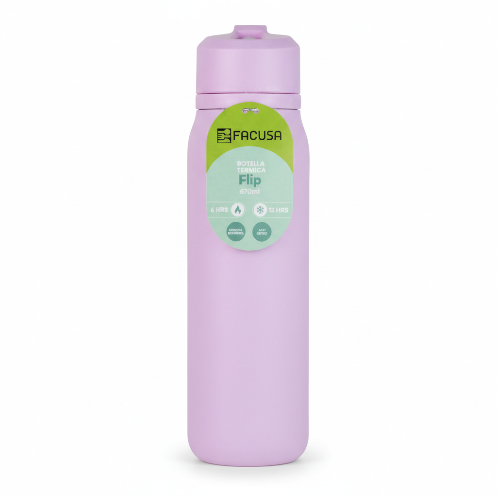 Botella Térmica Flip 670 Ml - Facusa