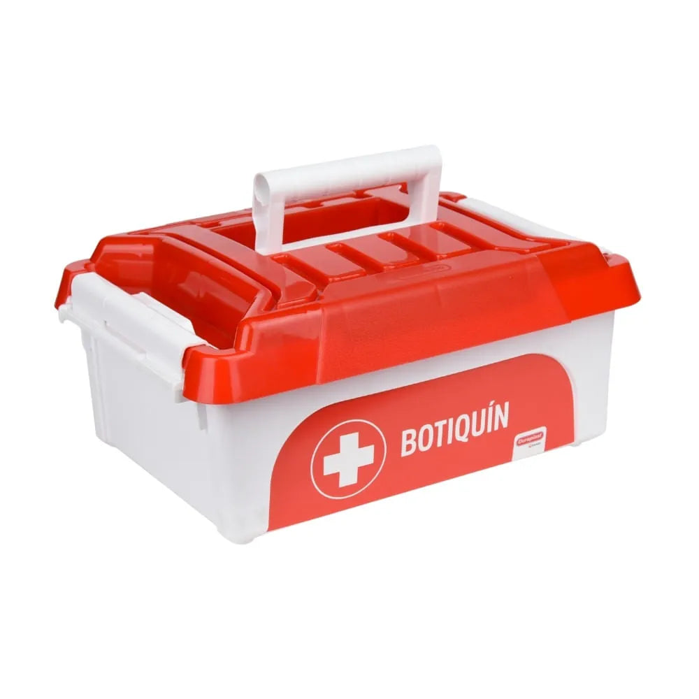 Botiquín N1 4.25Lt Blanco/Rojo Duraplast