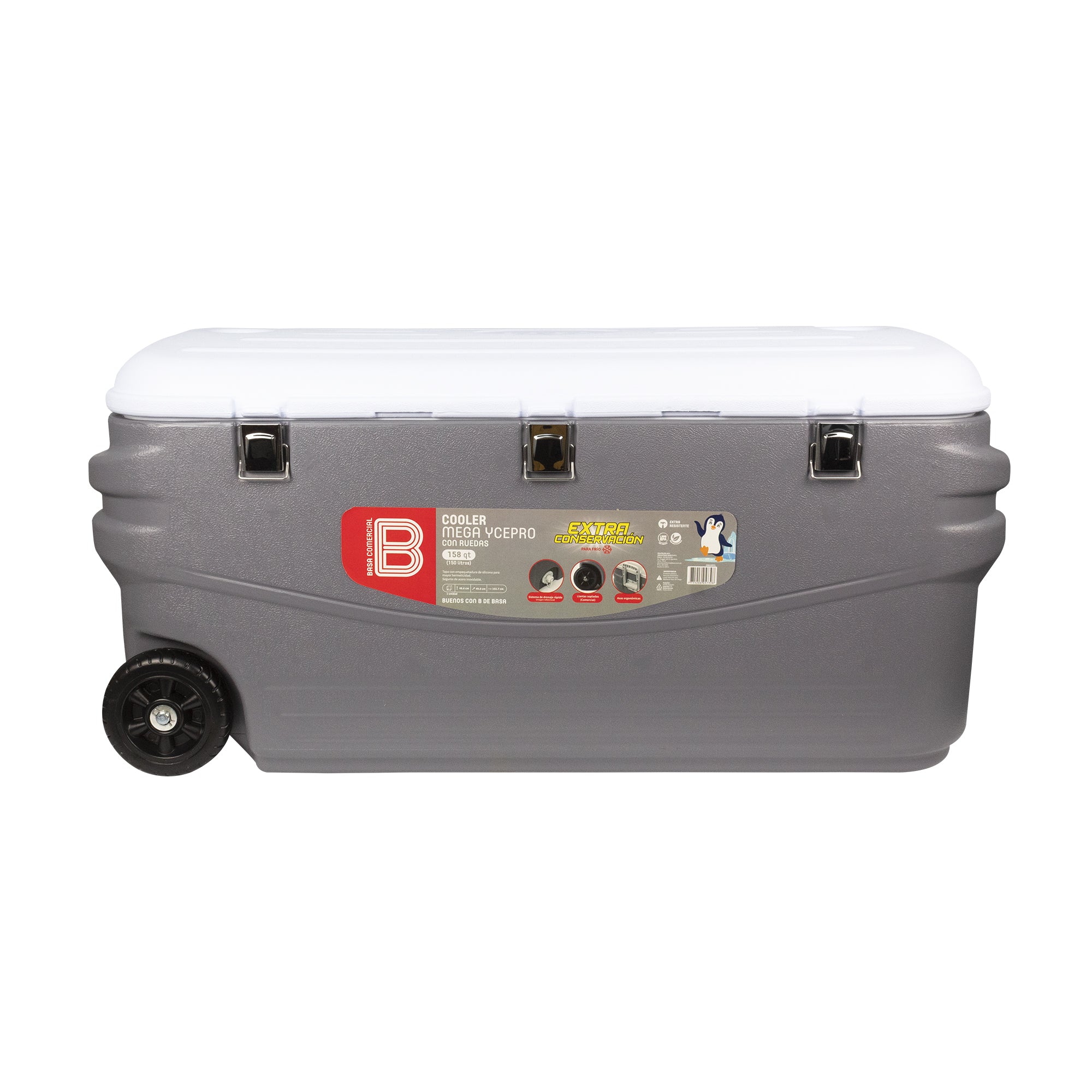 Cooler Mega IcePro con Ruedas 158 QT 150 L
