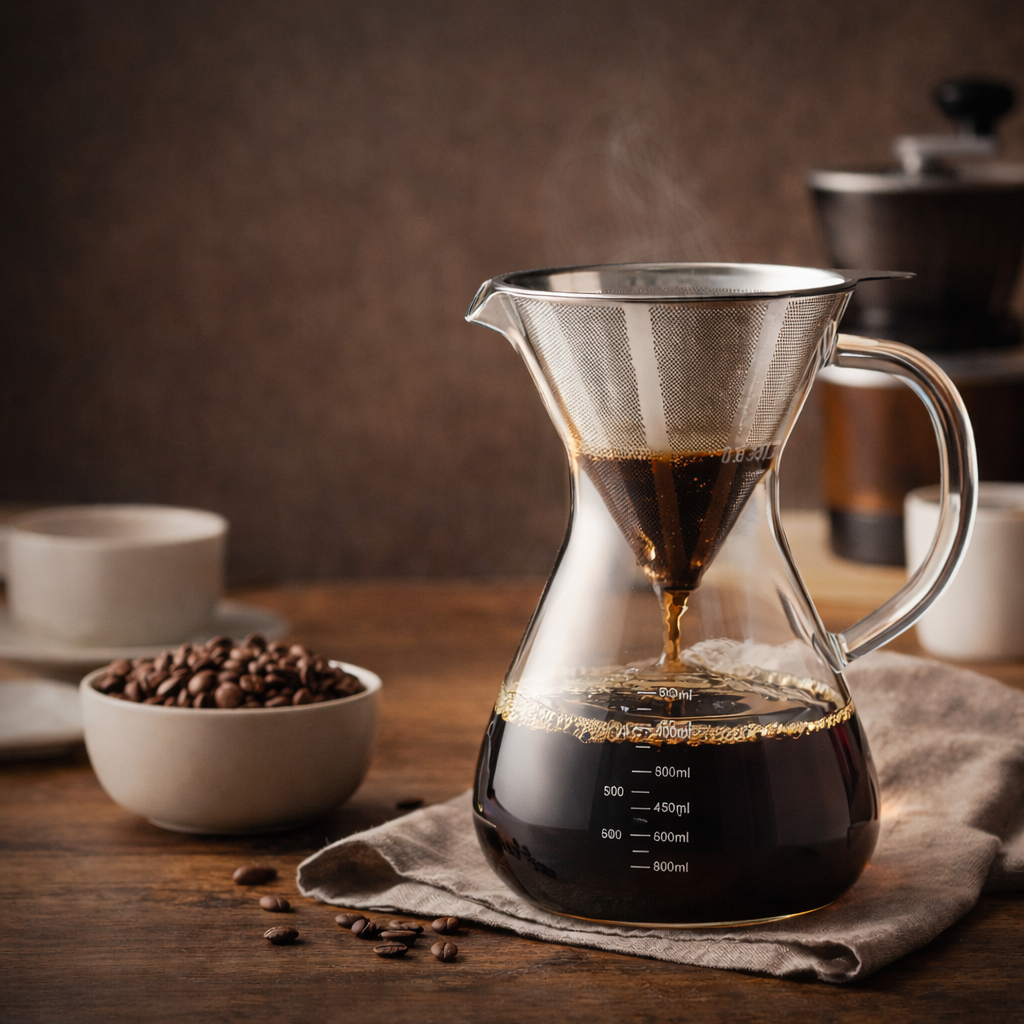 Cafetera 800Ml Vidrio Borosilicato Deli 111