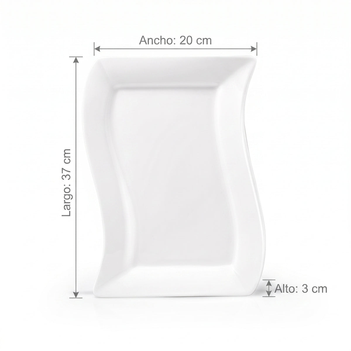 Plato Rectangular Onda 10.5 111