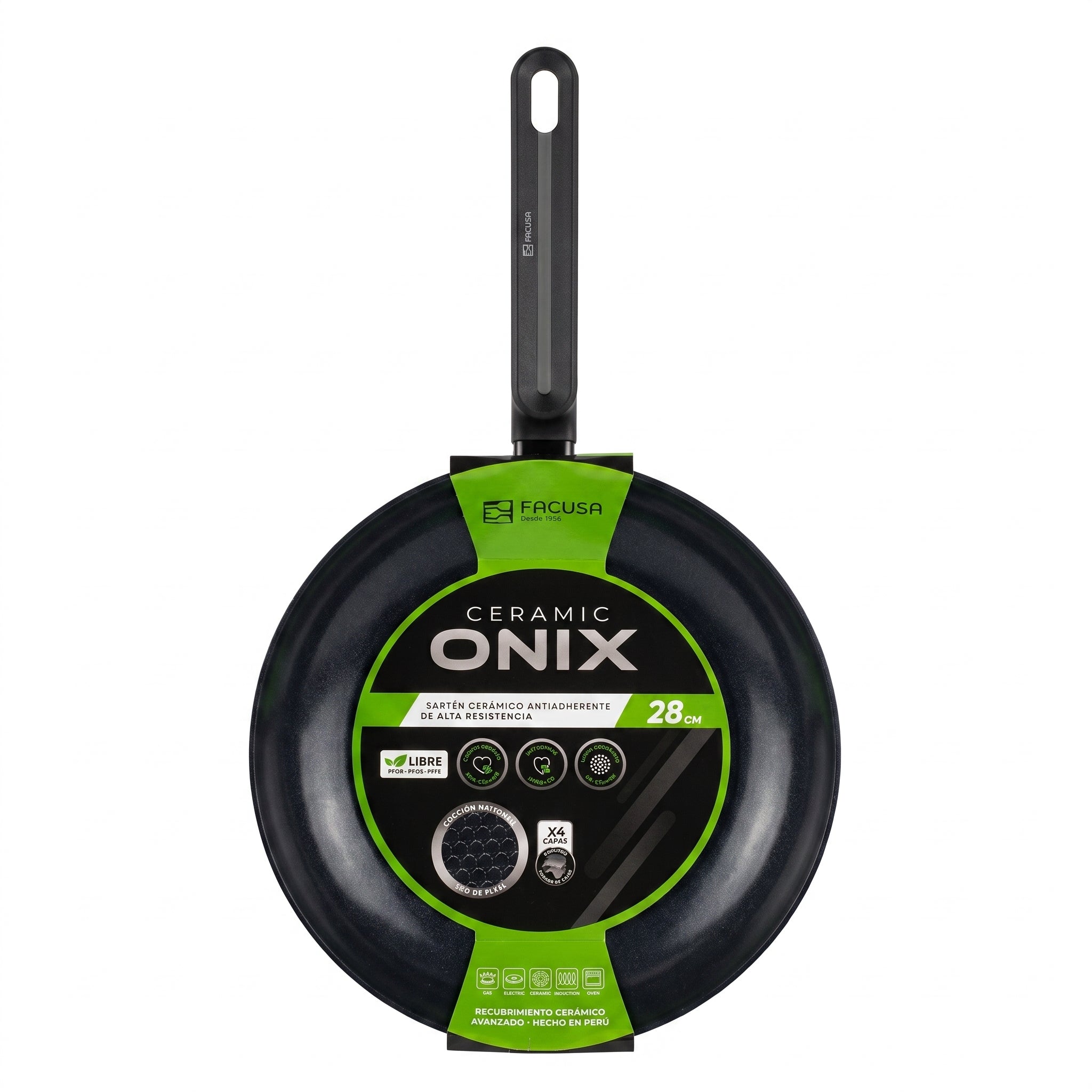 Sartén Ónix 28cm Aluminio Forjado Facusa