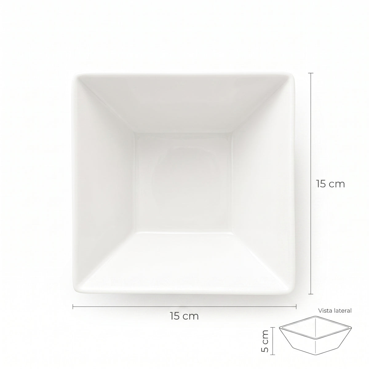 Tazón Cuadrado City 12 Oz 6" x 12" (City-36) 111