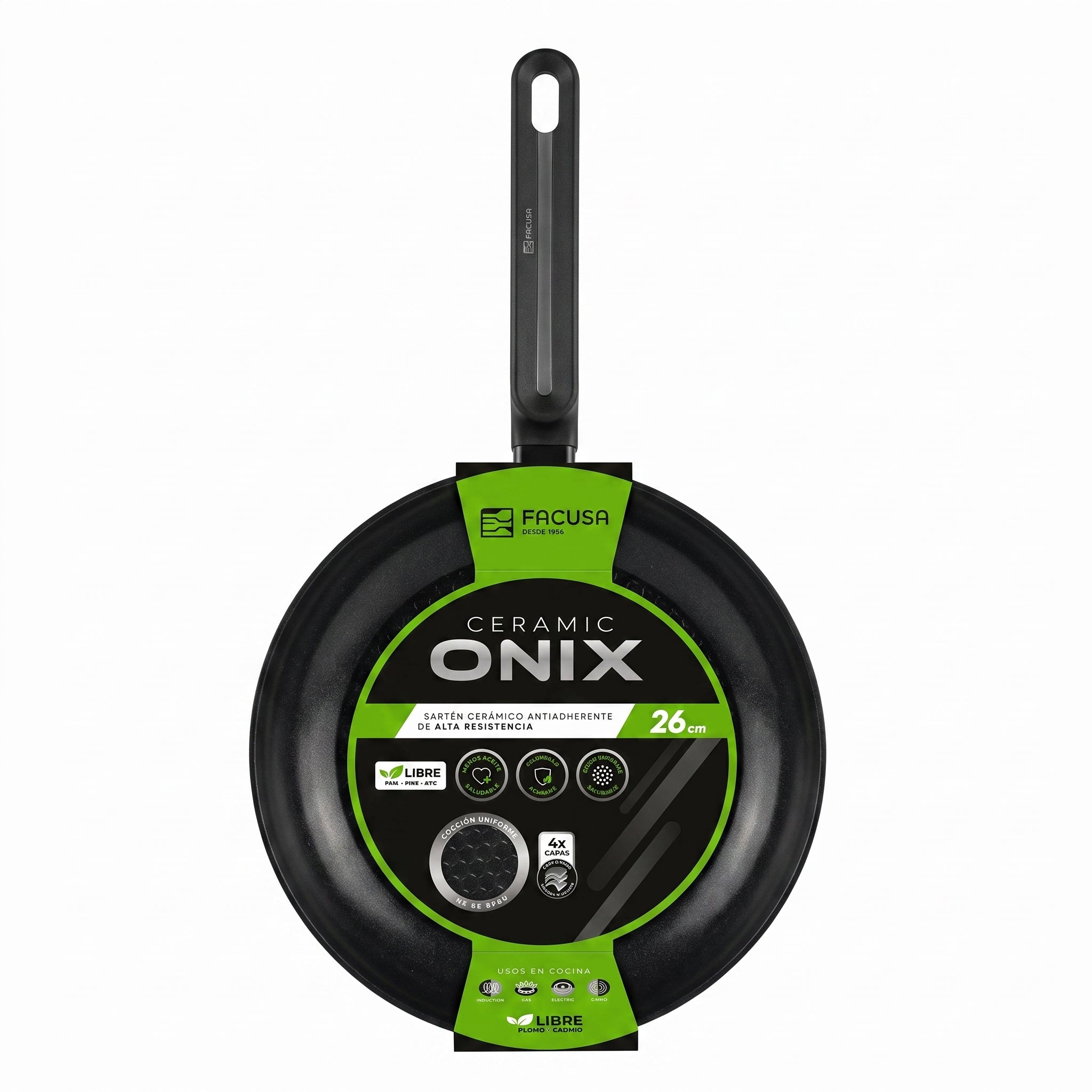 Sartén Ónix 26cm Aluminio Forjado Facusa