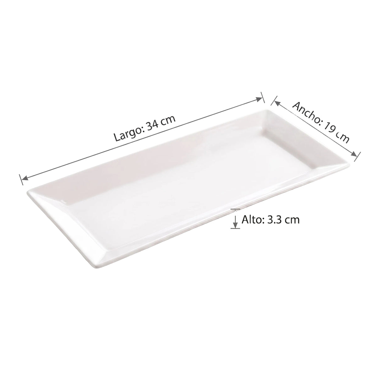 Plato Rectangular 12" Mia 13  111