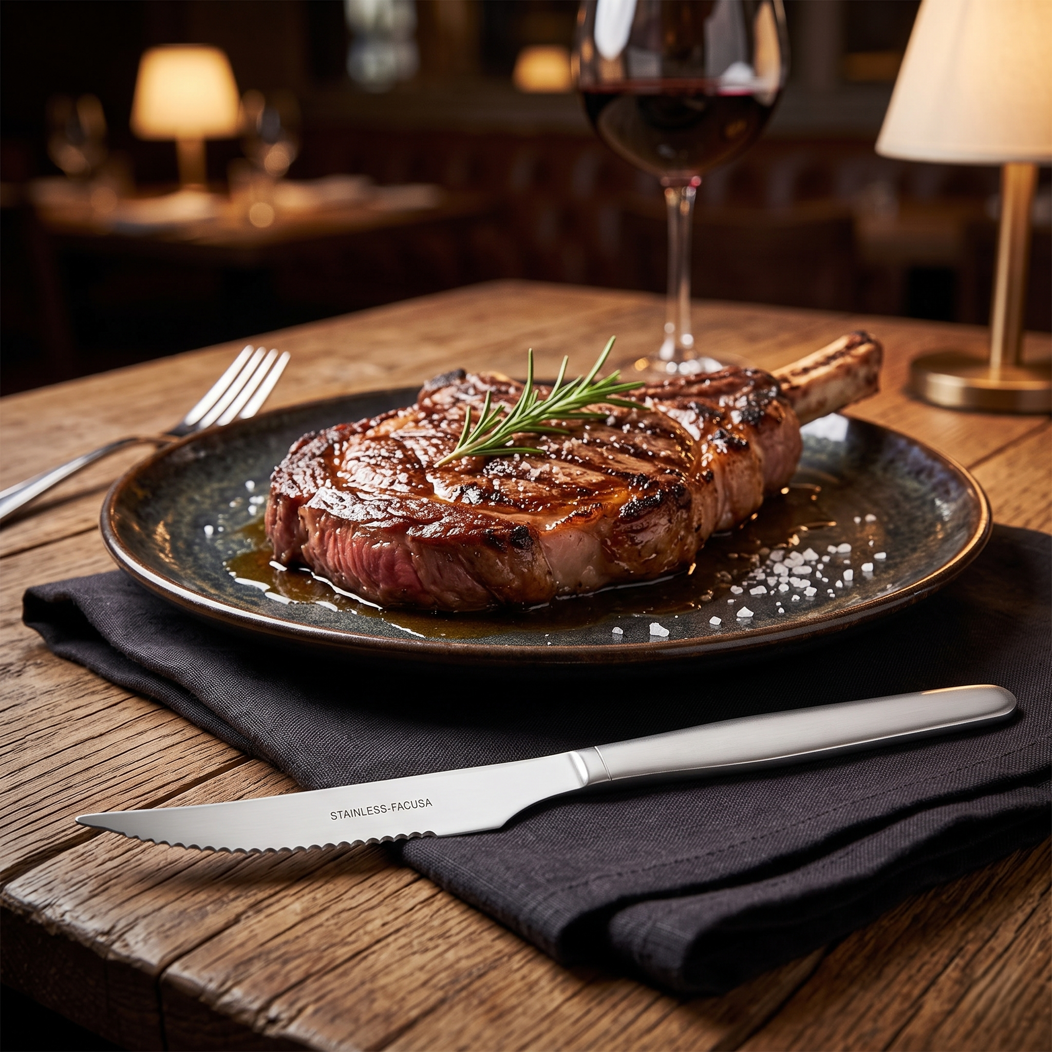 Cuchillo De Mesa Churrasco Modelo 510 Facusa