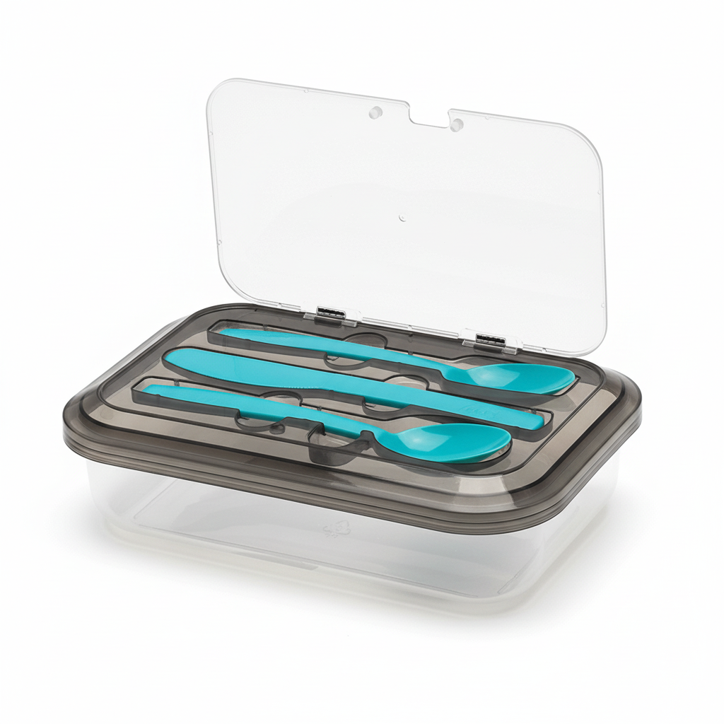 Táper Rectangular Junior C/Cubierto 1Lt M&R