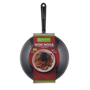 Sartén Nova Wok 28 C/Tapa Vidrio Facusa