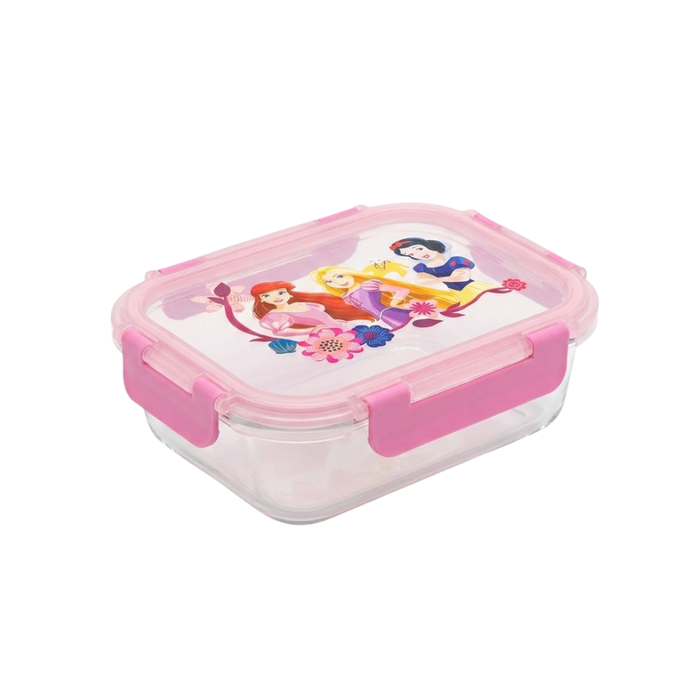 Taper De Vidrio Rectangular Princesas 640Ml
