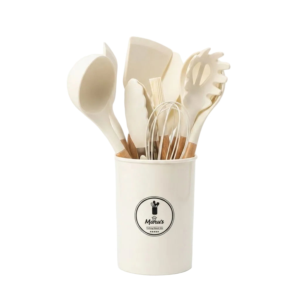 Juego de utensilios de cocina de silicona de 12 piezas