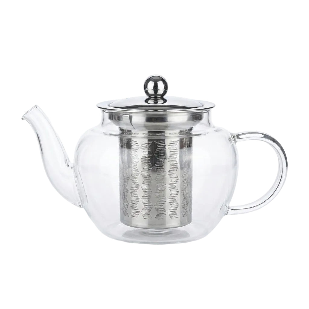 Tetera Vidrio Refractario 600Ml T/Acero Asy-H626