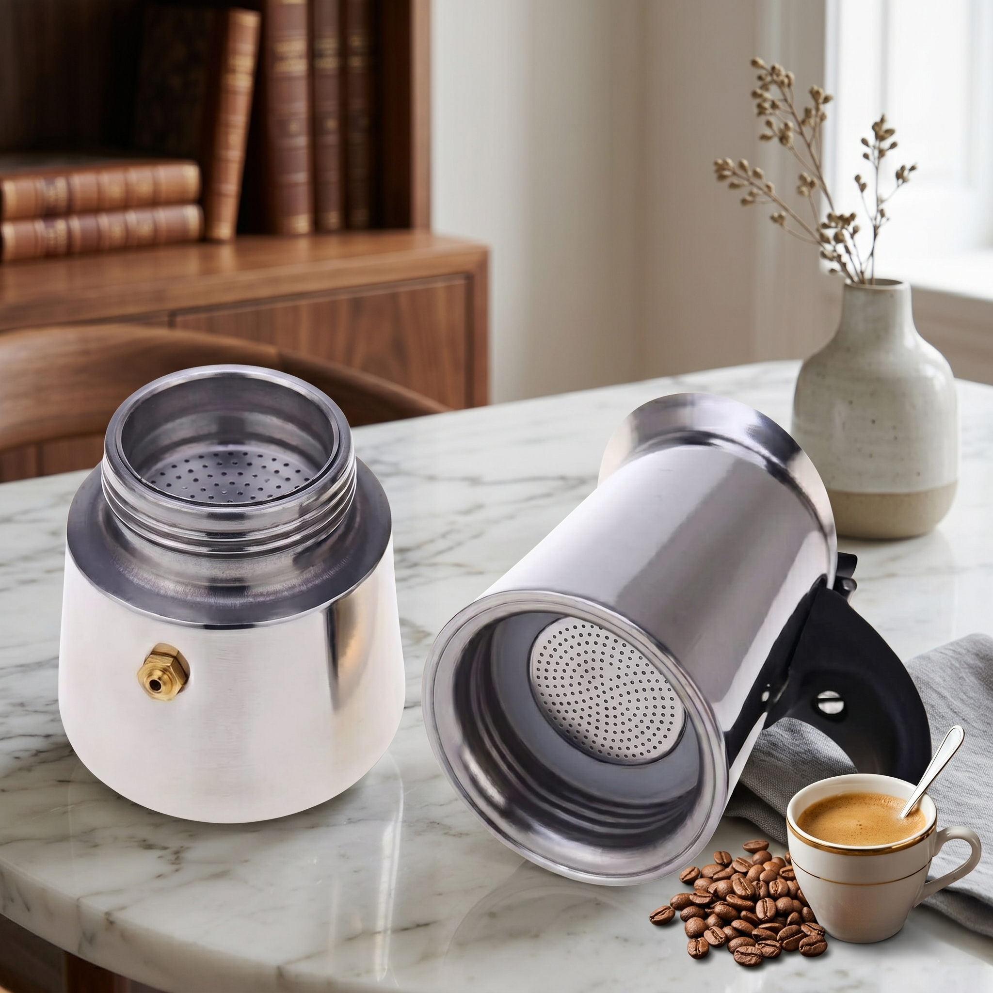Cafetera Italiana Acero P-12 Tazas- 8925440