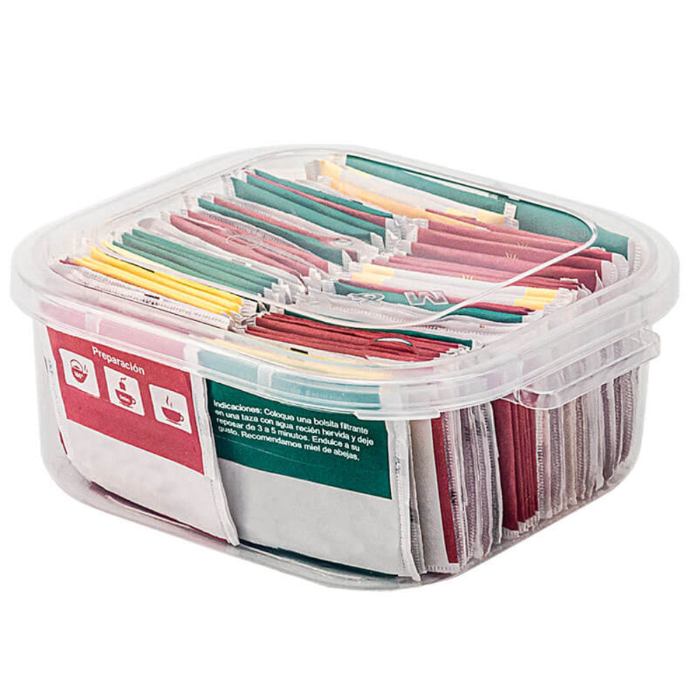 Táper Cuadrado 1.2Lt M&R Plastipak