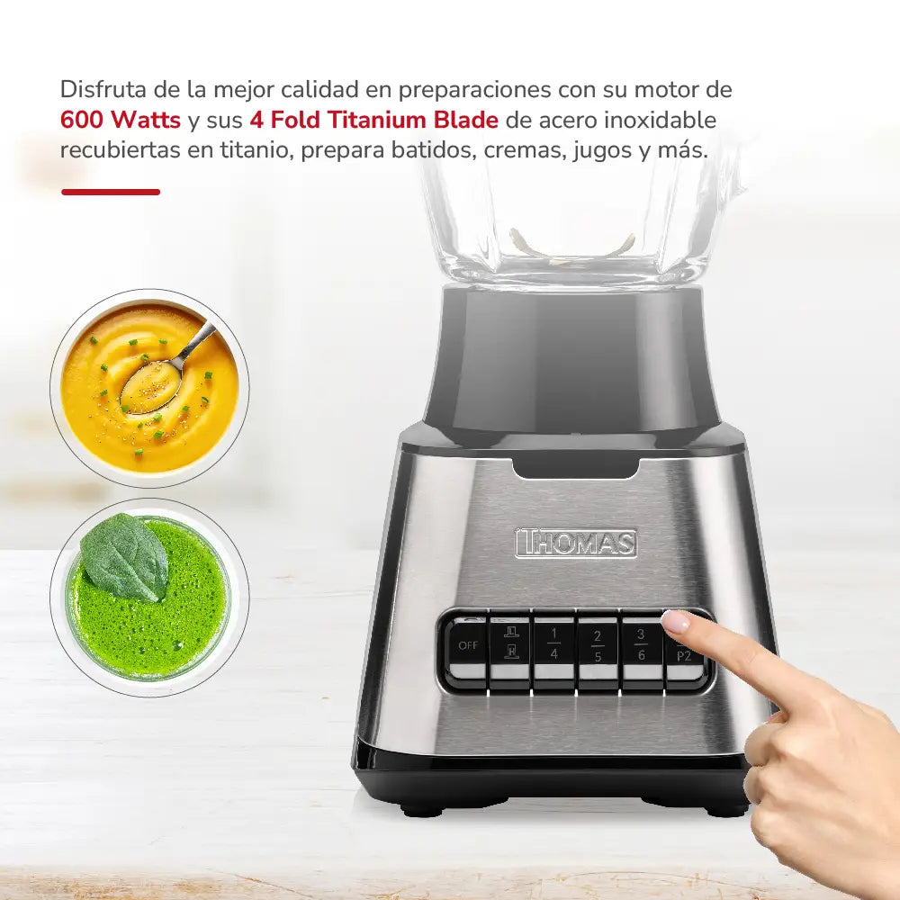 Licuadora Thomas Th-410V 1.5L 6 Velocidades
