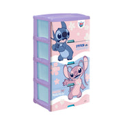 Cómoda Big Box Decorado 4 Pisos Disney Stich Rey