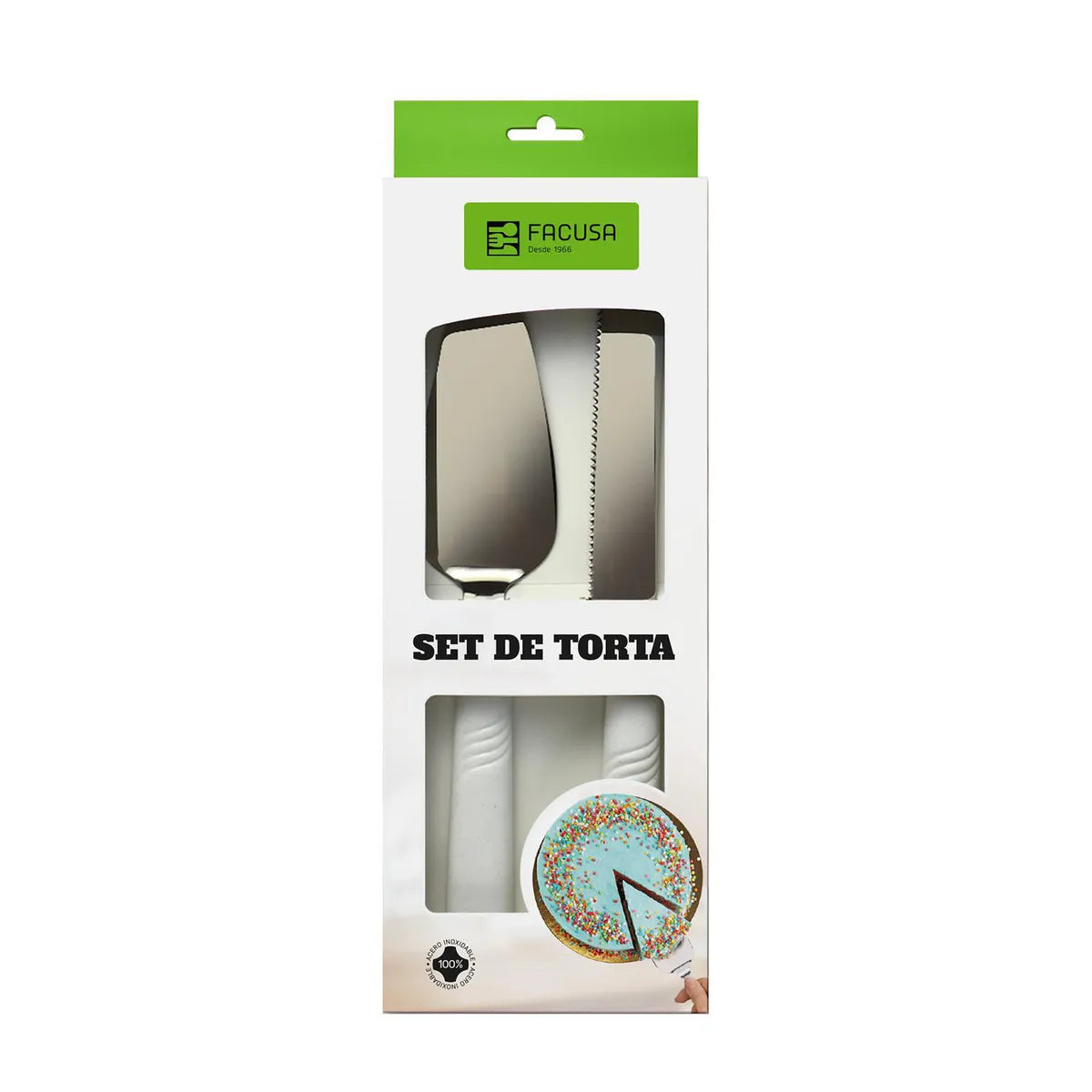 Set De Torta X2 Pz. Cuchi+Espat. Facusa