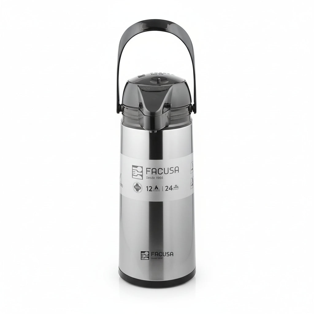 Termo 1.9Lt Sifón Inox Satinado Facusa