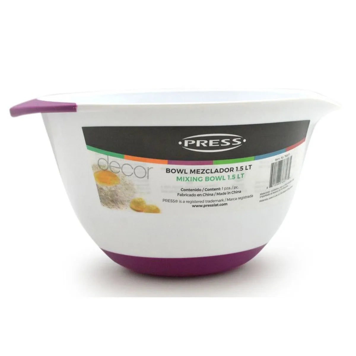 Bowl Mezclador 1.5Lt Press