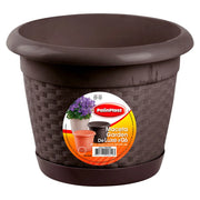 Maceta Garden De Luxe C/Base #2 Polinplast