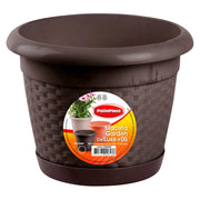 Maceta Garden De Luxe C/Base #5 Polinplast